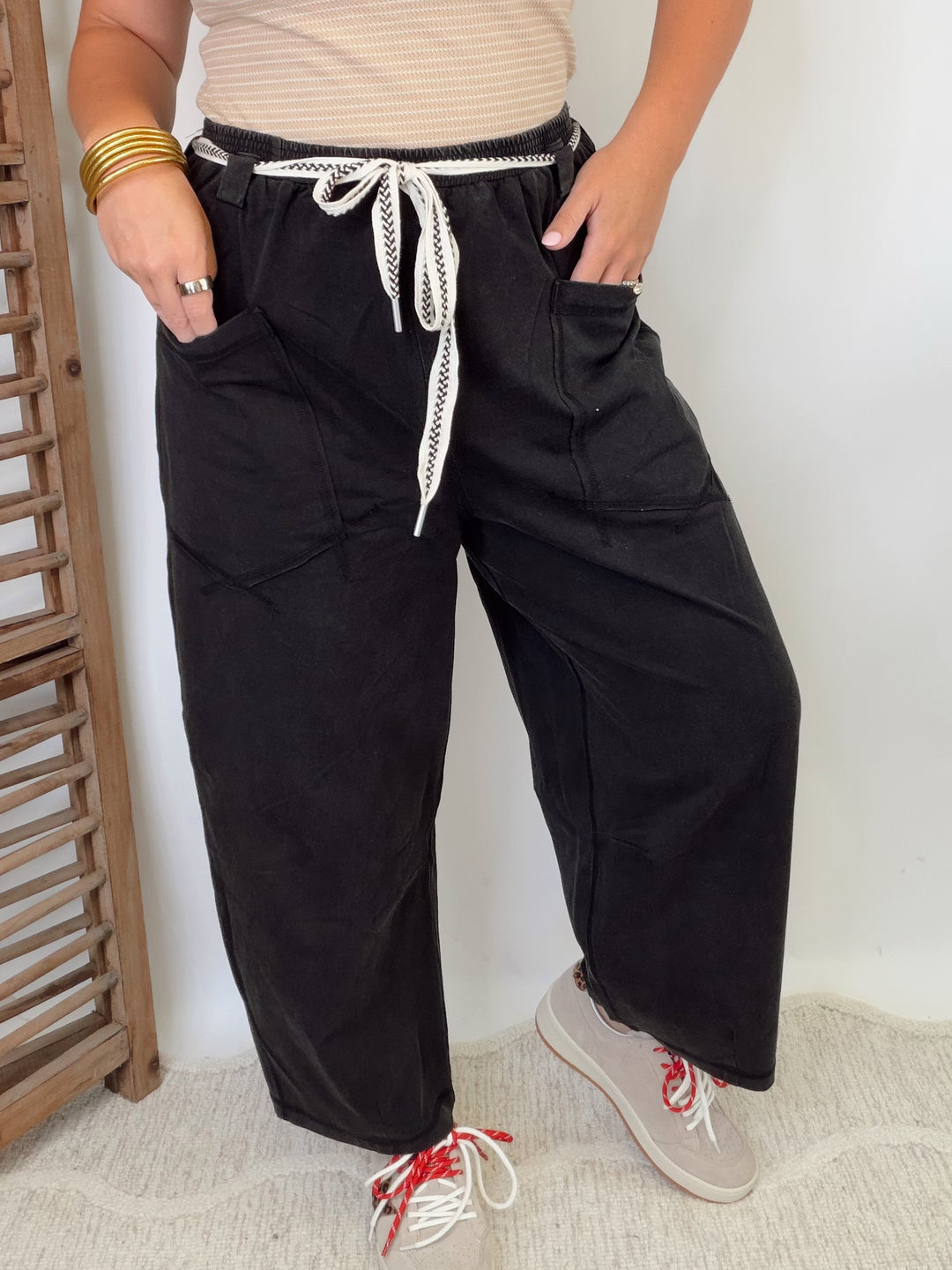 Shake It Off Tie Waist Pants