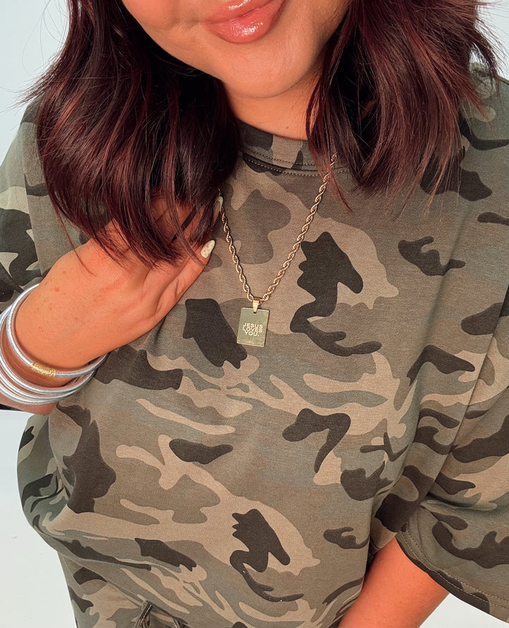 The Jesus Loves You Pendant Necklace