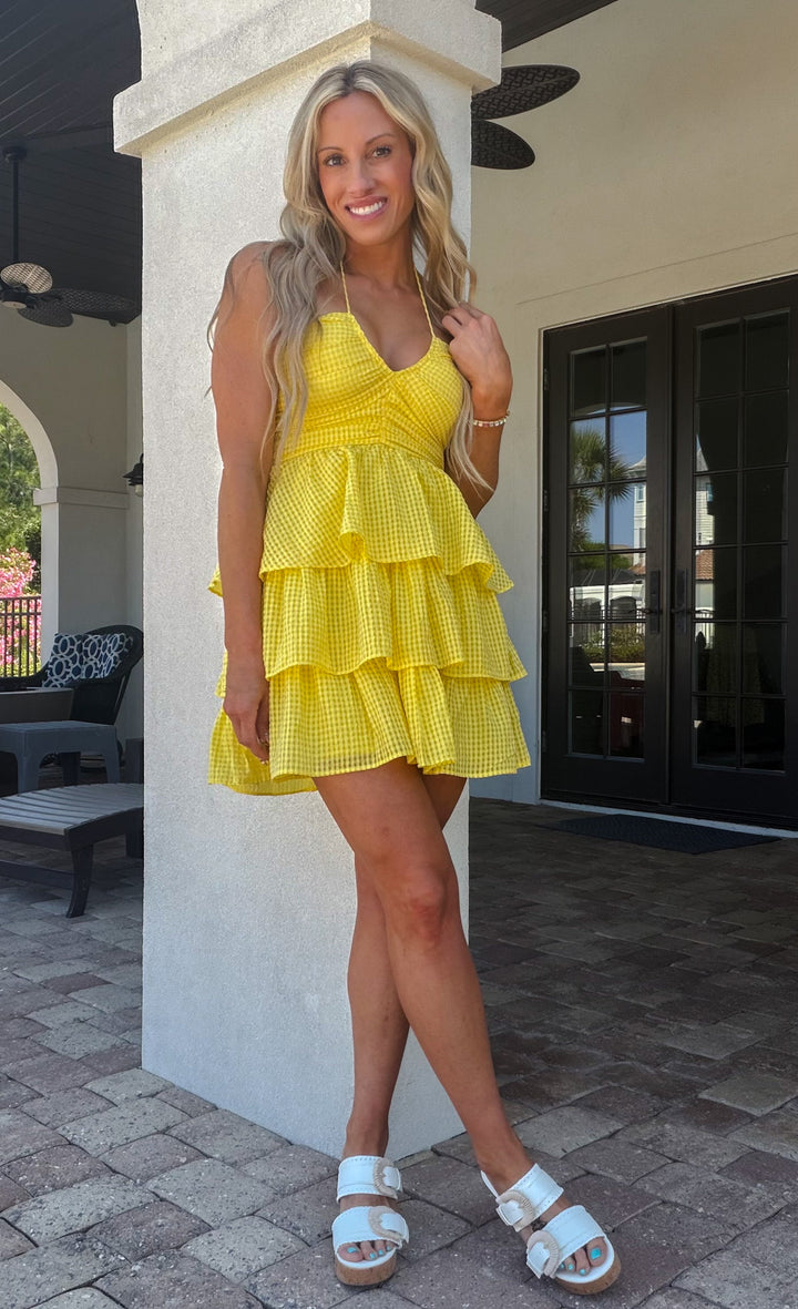 Bursting Bold Halter Dress