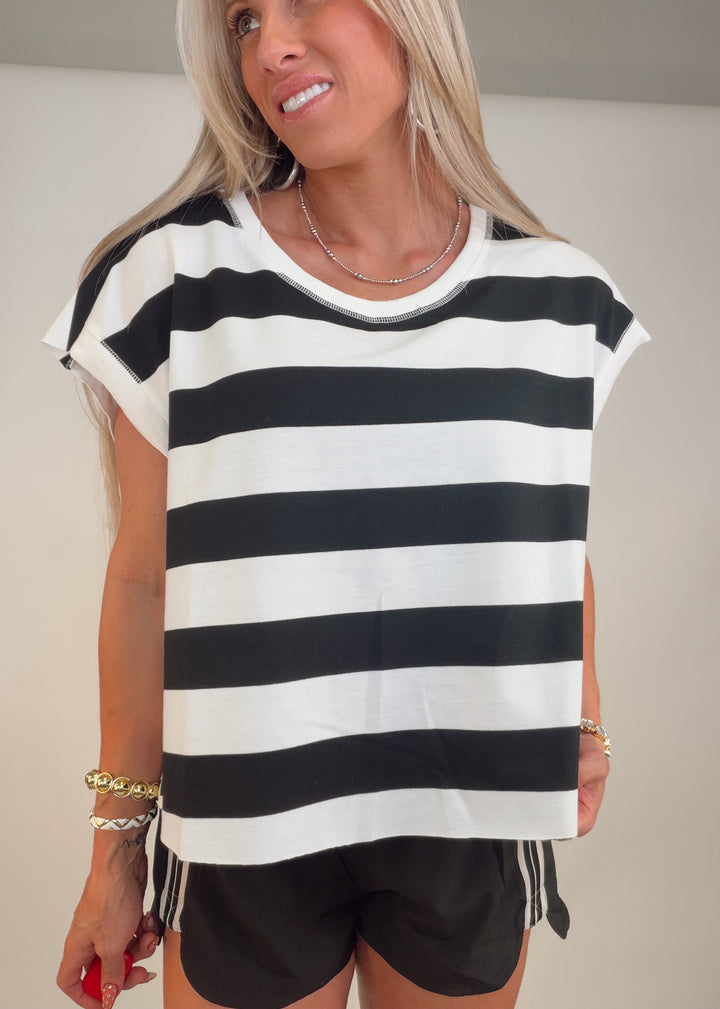 Boardwalk Stripe Crop Top