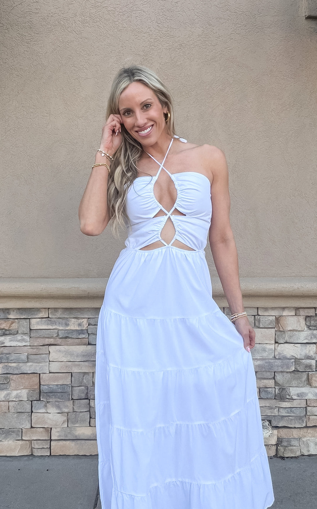 Send My Love Halter Maxi