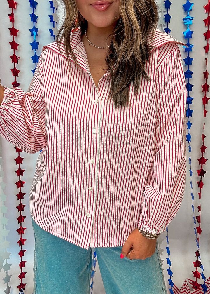 Decisions Await Striped Top