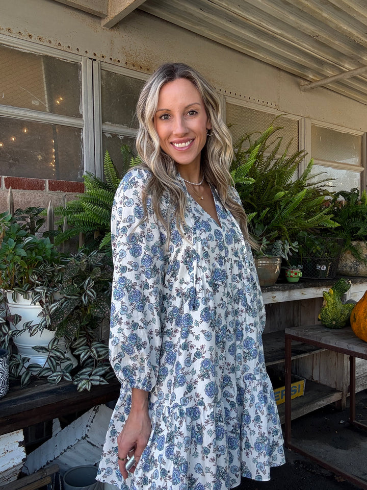 Petals and Pinot Floral Mini Dress