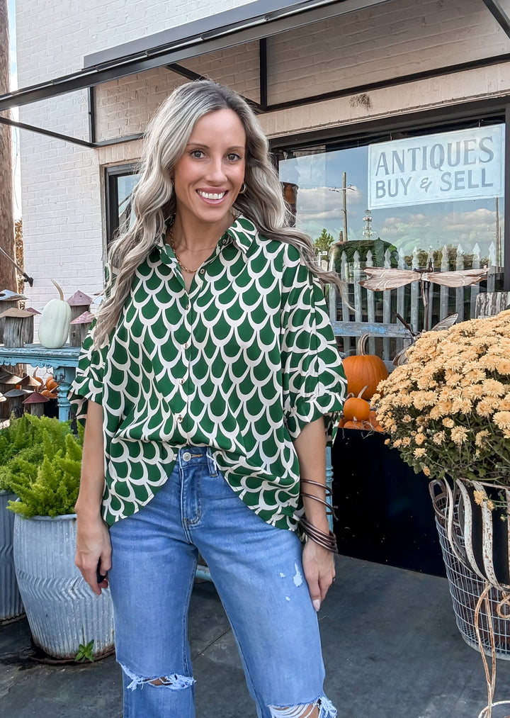 Over the Hills Printed Top