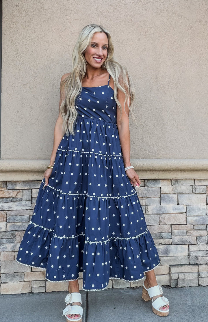 Nantucket Nights Polka Dot Dress
