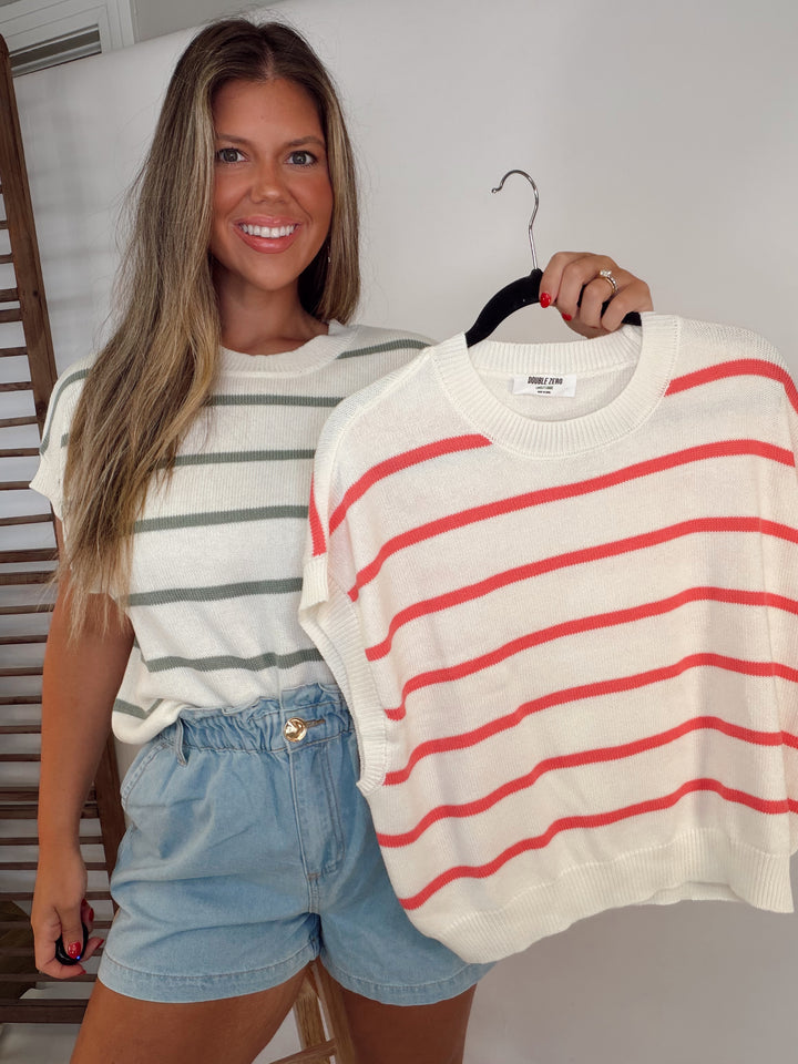 Weekend Stripe Sweater Vest