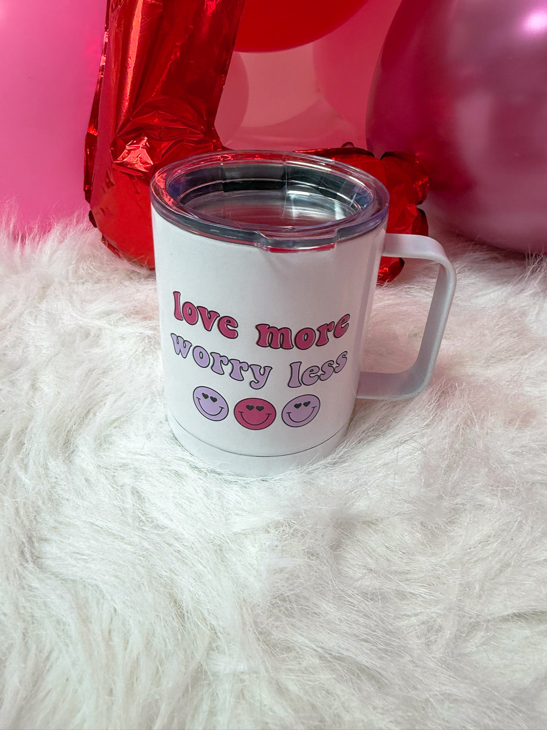 Love More Worry Less Travel Cup