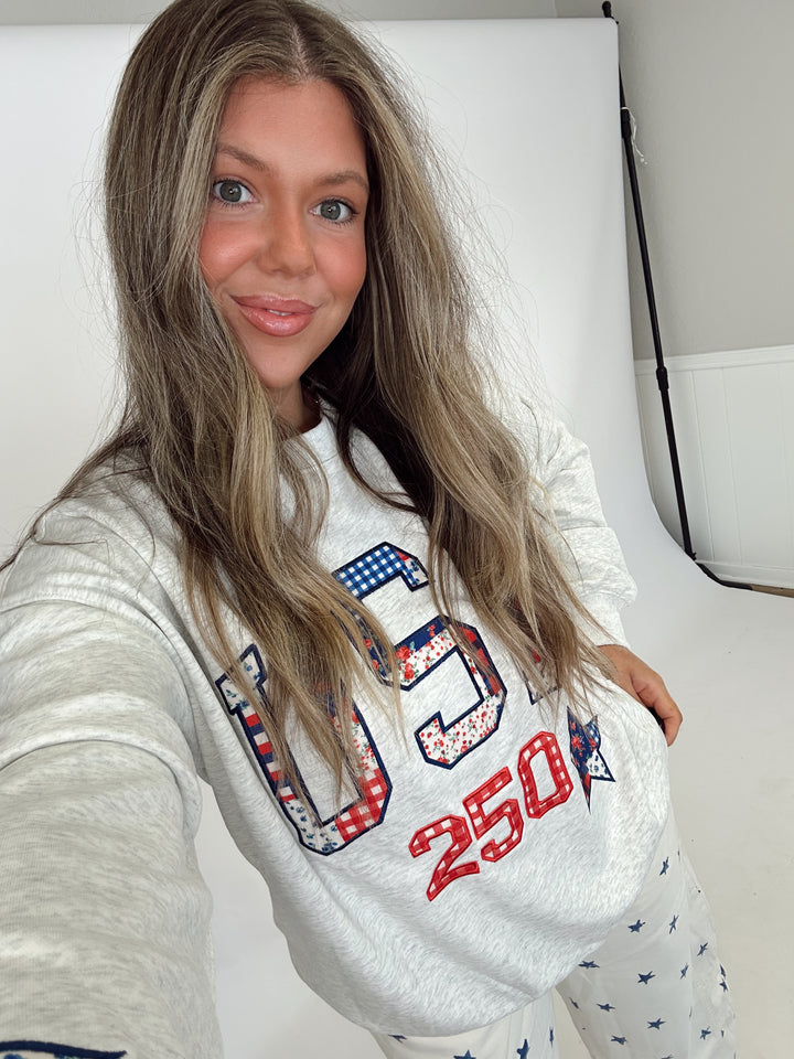 The Patchwork Patriot Pullover