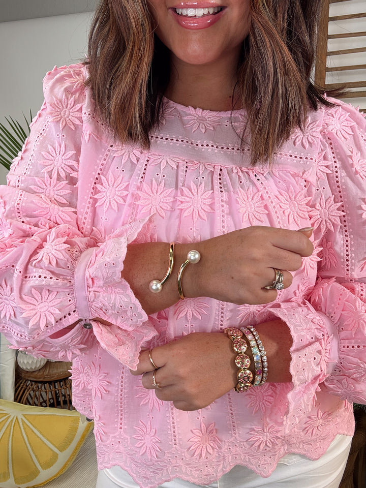 Kind of a Moment Double Pearl Bangle