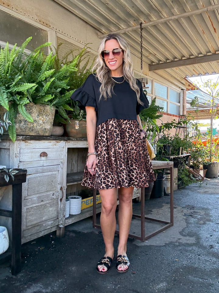 Walk This Way Leopard Dress