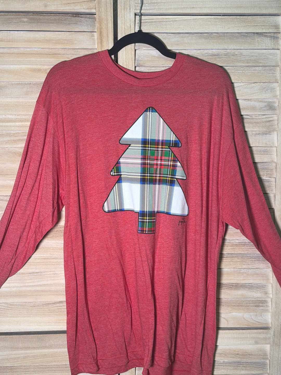 OKC Plaid Tree L/S Graphic Tee