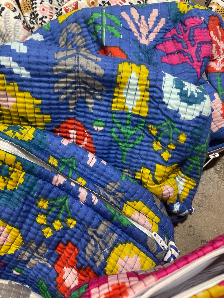 The Gypsy Studio Quilted Cosmetic Bag