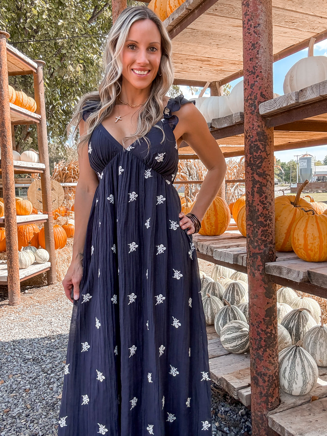 Charming Embrace Floral Midi Dress