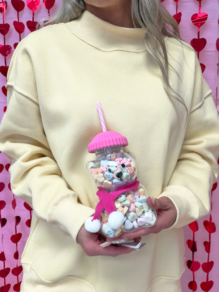 Honey Bear Latte Glass