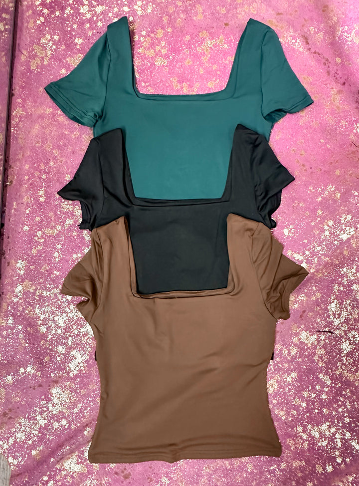 SBS Contour Square Neck Top