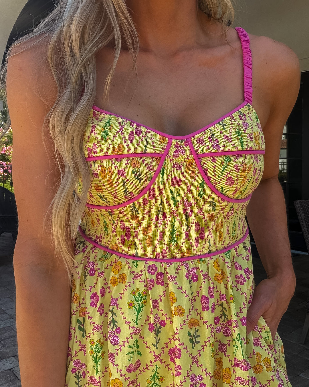 Summer Flower Garden Printed Maxi Dress