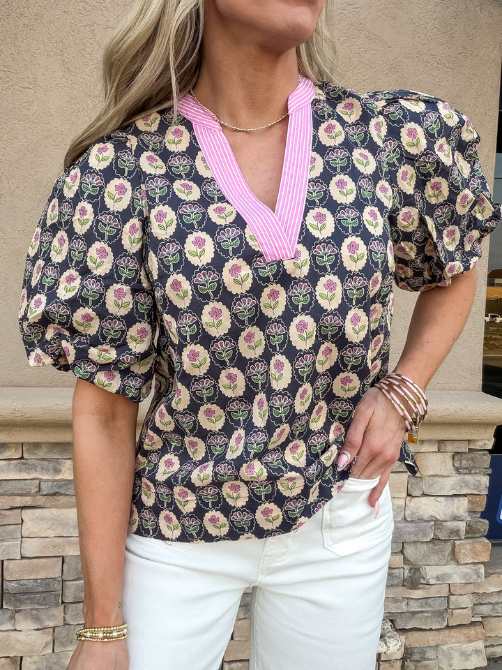 Flirt In Full Bloom Blouse