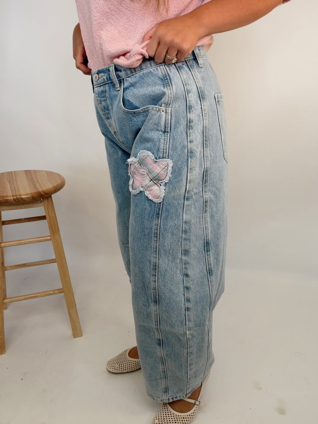 Country Cute Patch Jeans