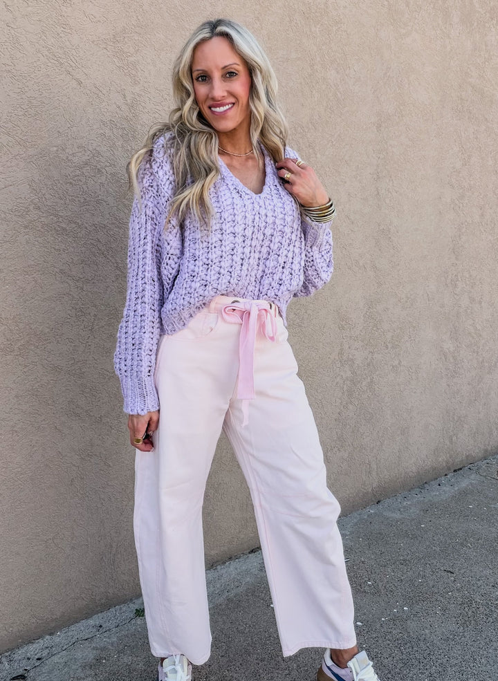 Blush & Breathe Chunky Knit