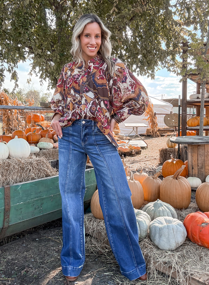 Fall Fashion Printed Top