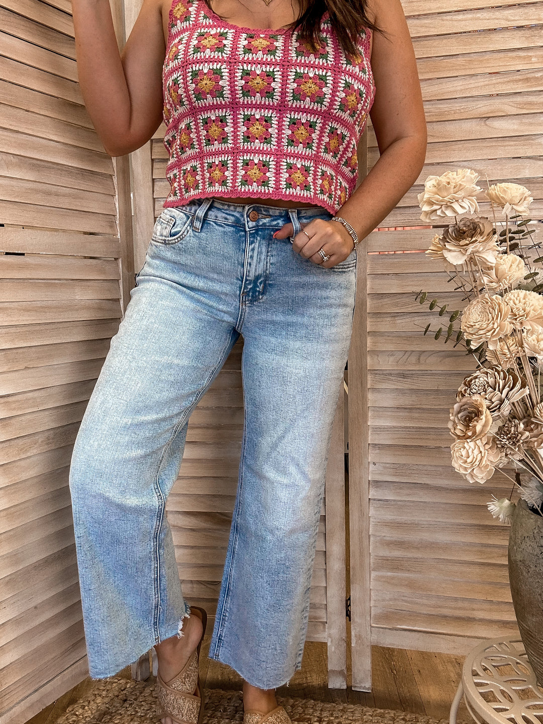 The Collins High Rise Wide Pant