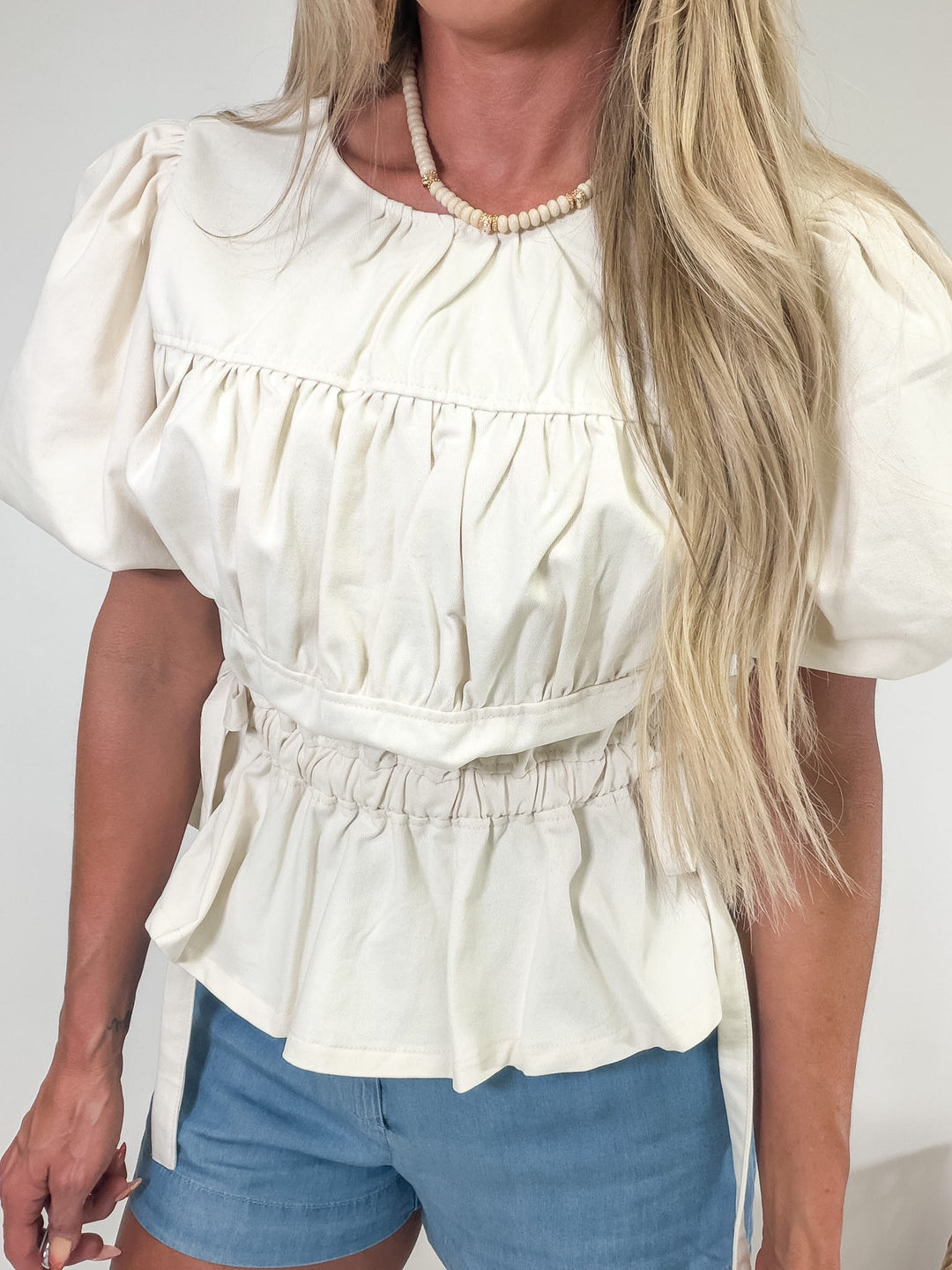 The Charlotte Tie-Waist Top