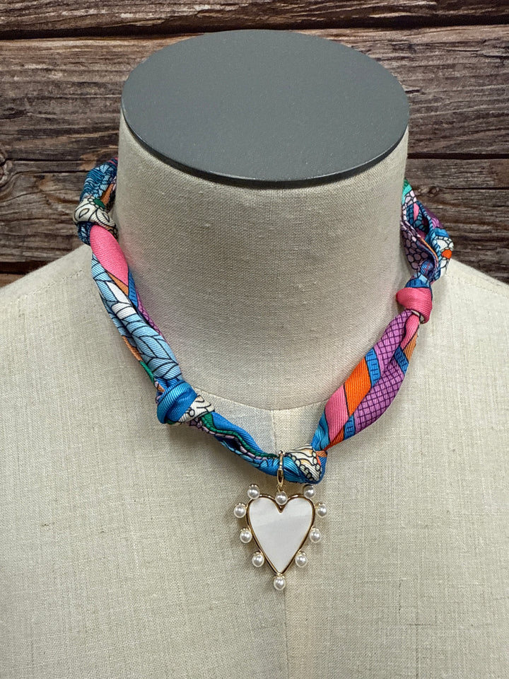 Barry Heart Scarf Necklace