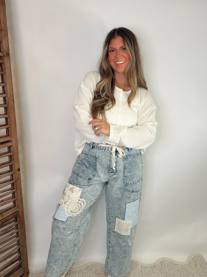 Wildflowers & Denim Pants