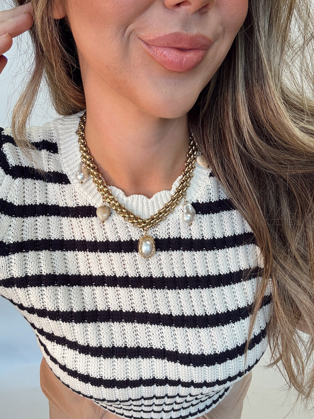 Pearl Drama Necklace