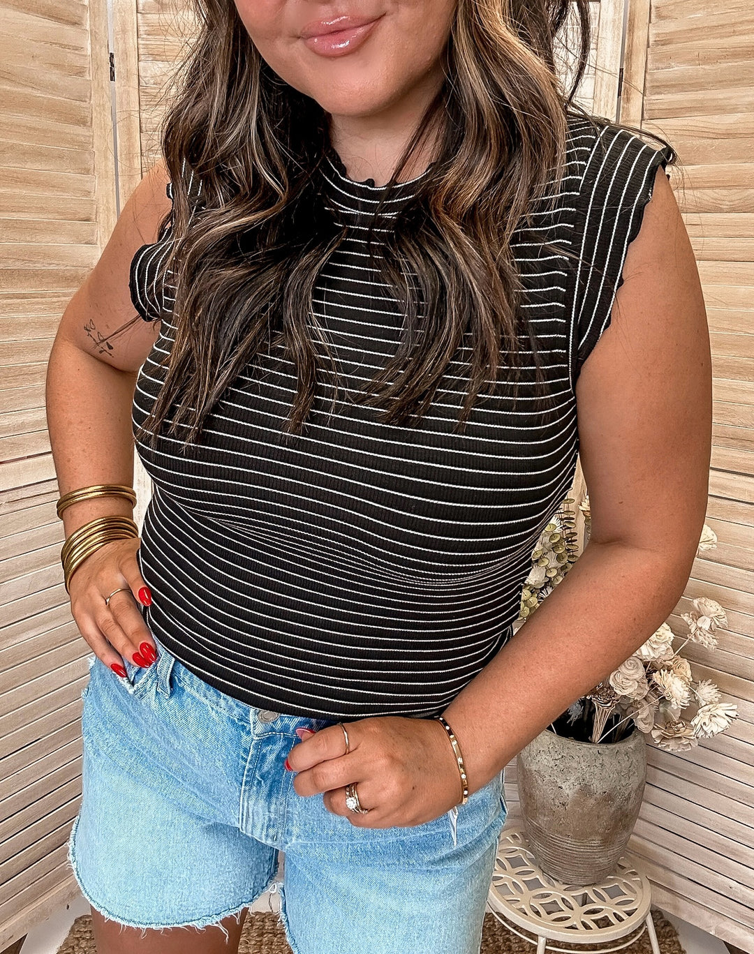 On The Line Knit Top