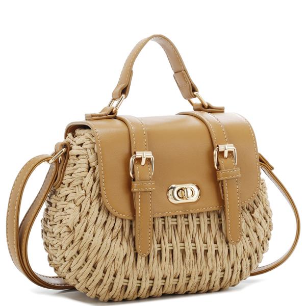 Sunlit Weave Mini Satchel