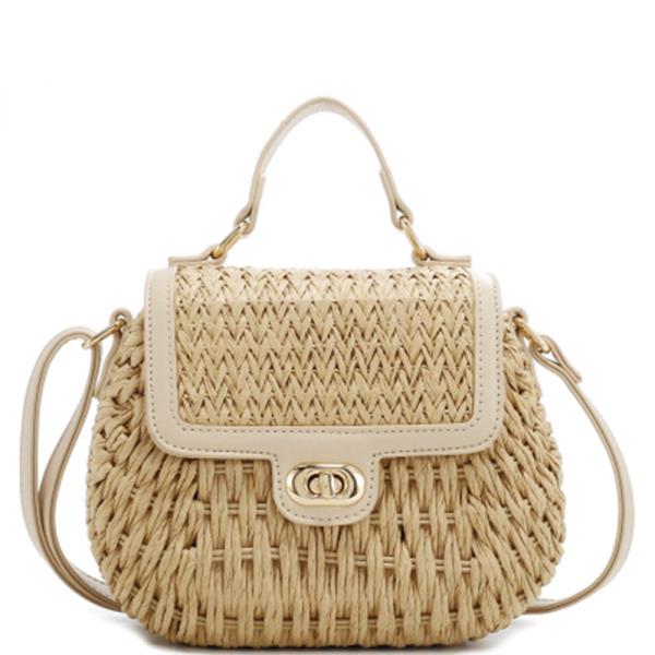 Sunlit Weave Mini Satchel