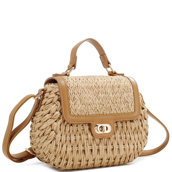 Sunlit Weave Mini Satchel
