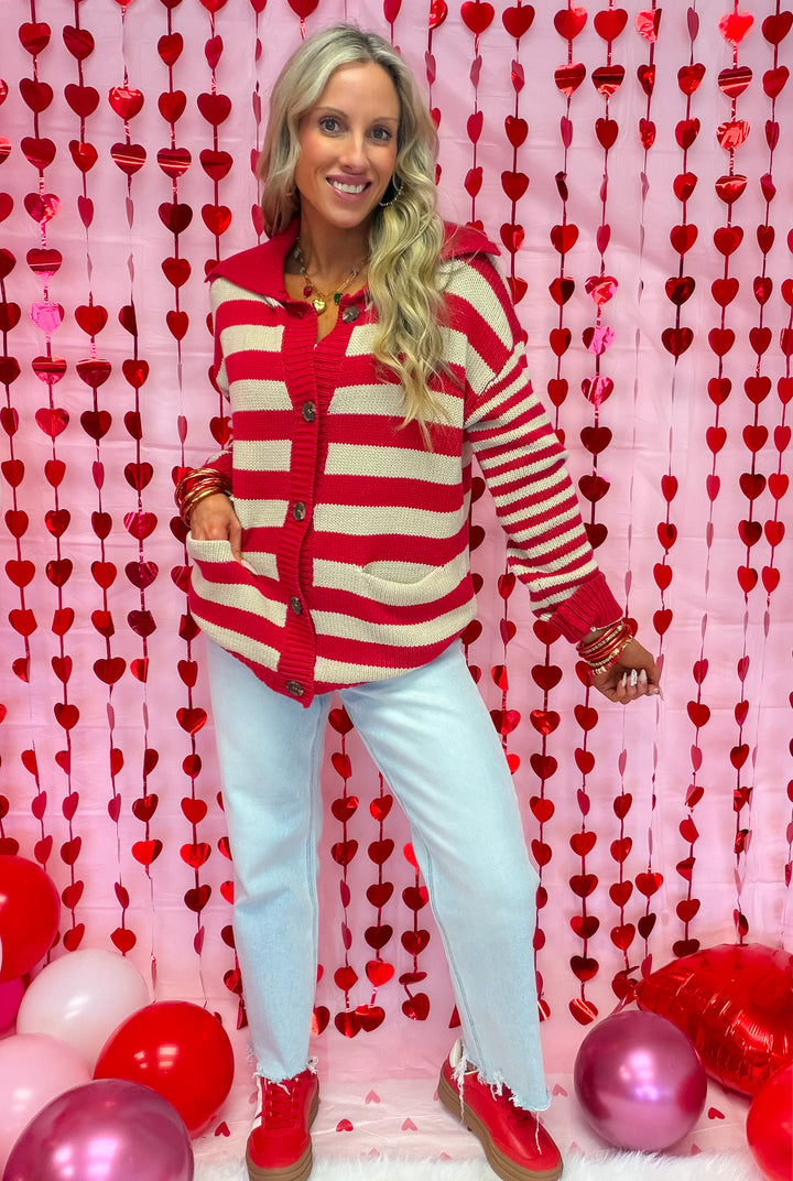 The Candy Stripe Cardigan