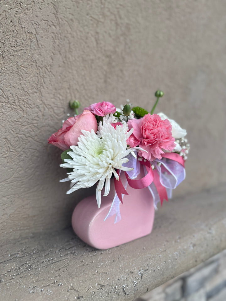 Valentine Mixed Floral Arrangement - Small