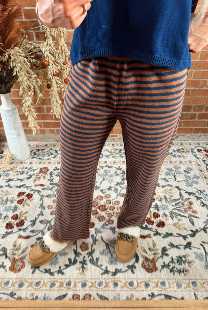 Worth Your Time Striped Knit Pants
