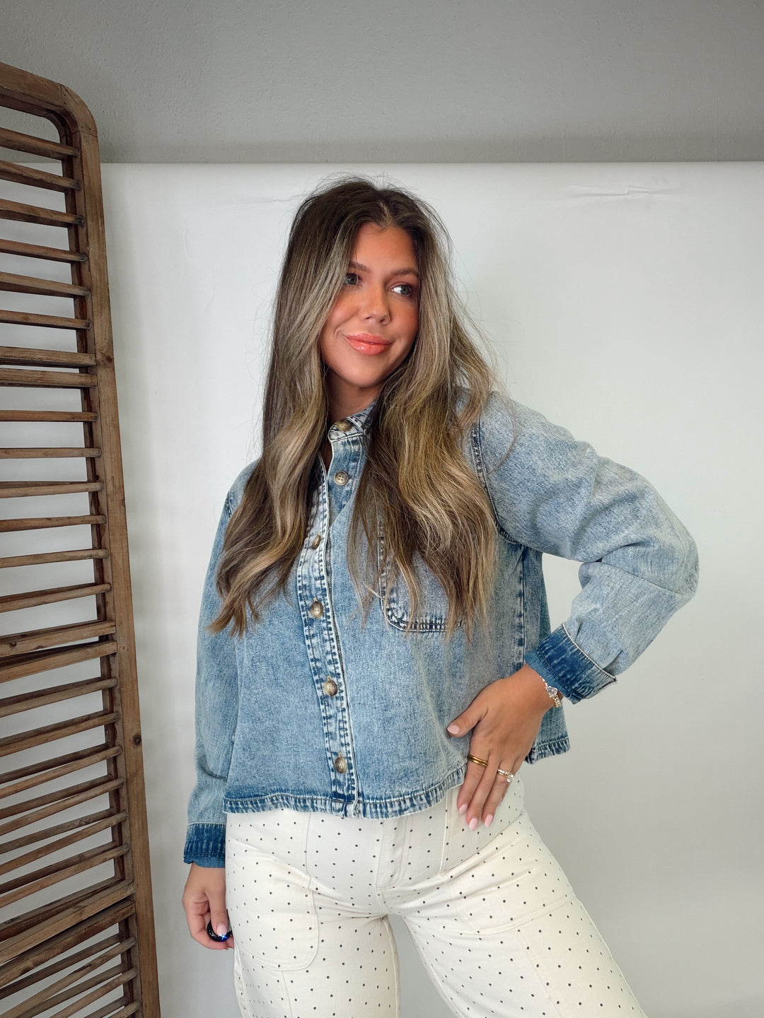Main Character Denim Top