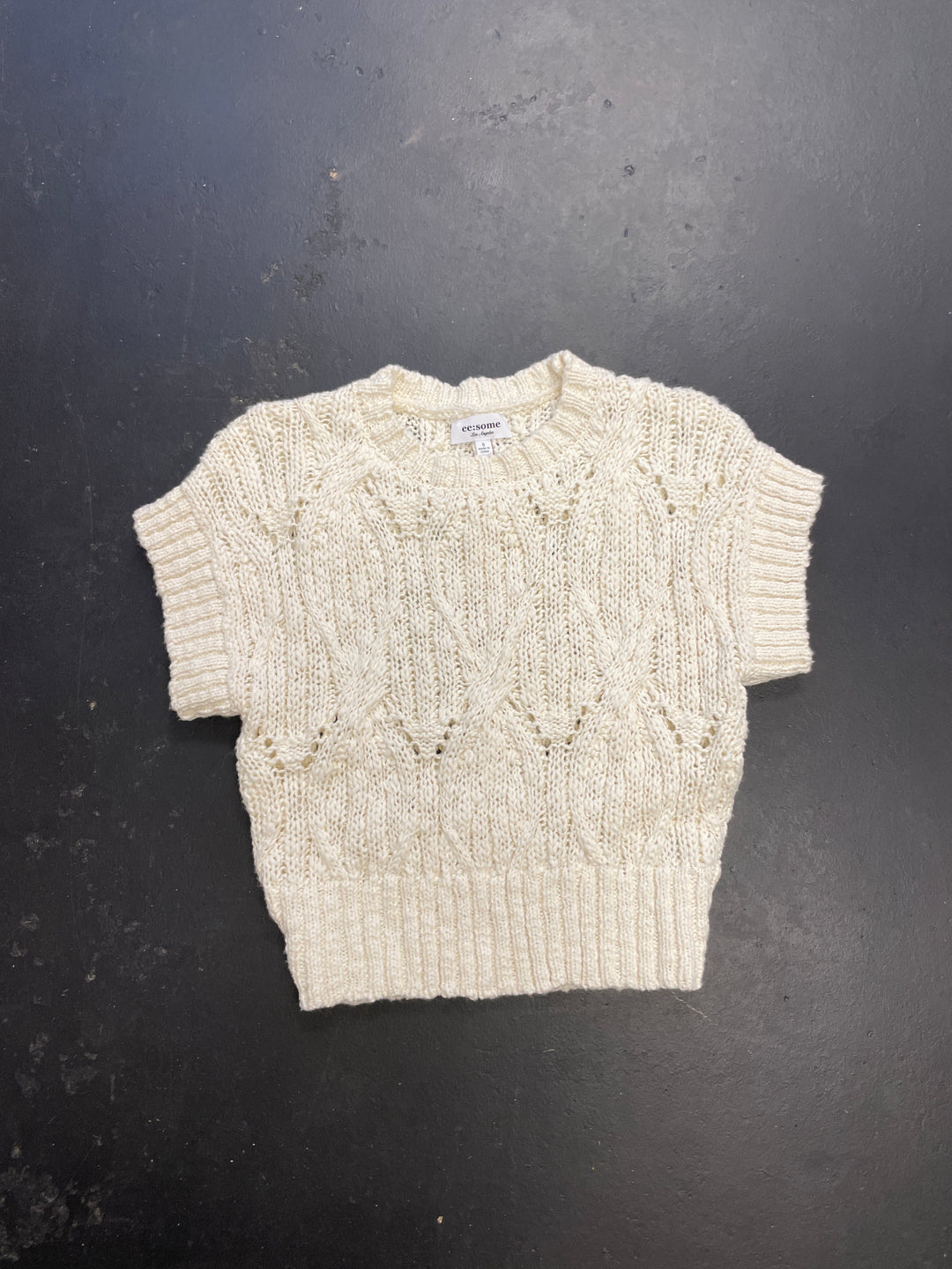 The Ivy Cable Crop Sweater