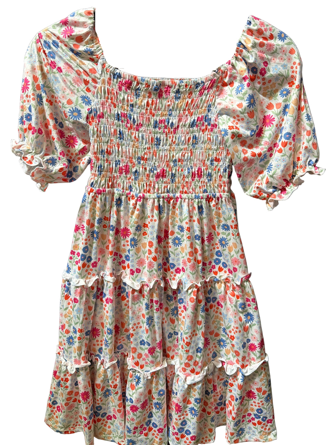 Meadow Magic Smocked Ruffle Dress