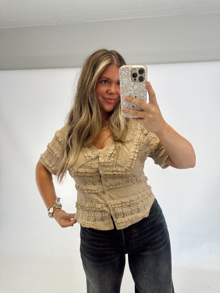The Boheme Button Top