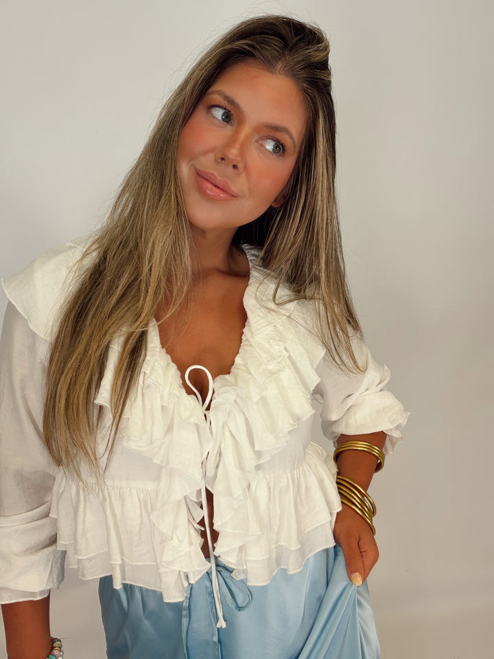 Soft Romance Ruffle Blouse