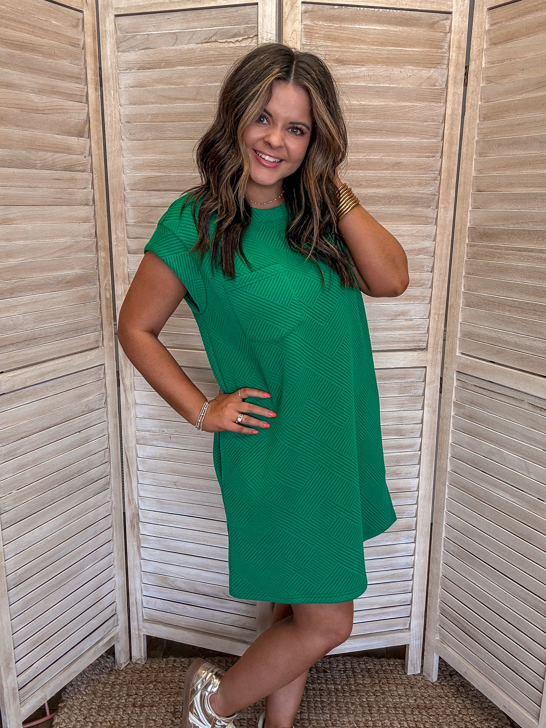 Born To Lounge Textured Dress