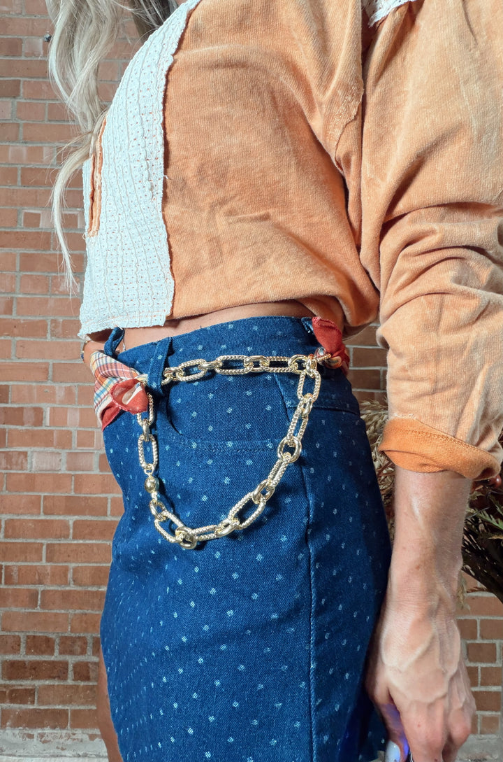 Champagne Links Necklace