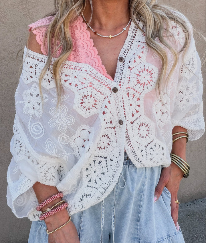 Timeless Bloom Lace Top