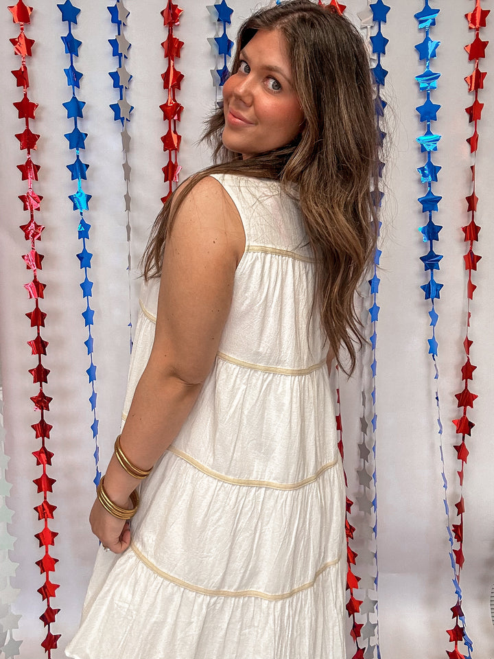 Clean Lines Tiered Dress