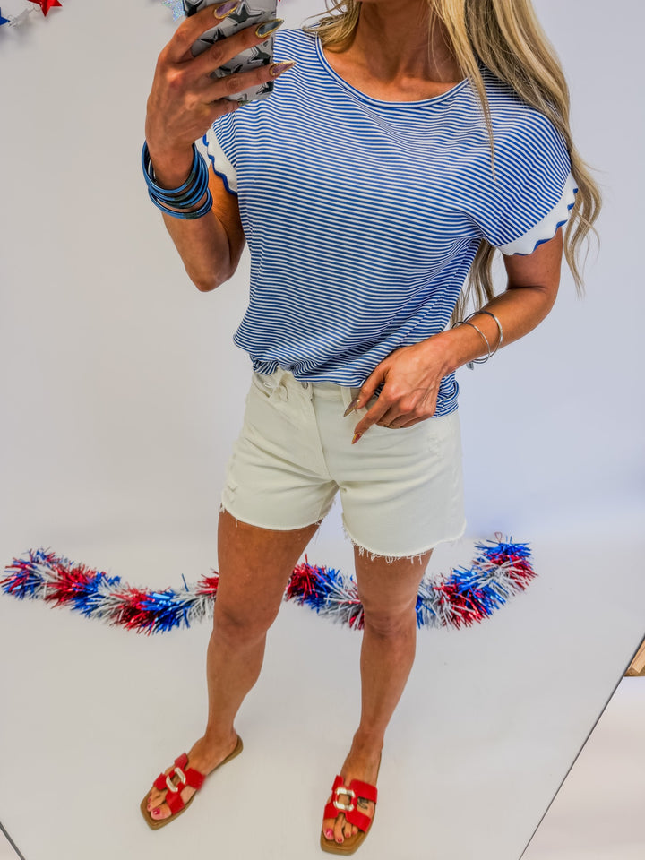 Ivy Lane Scalloped Top