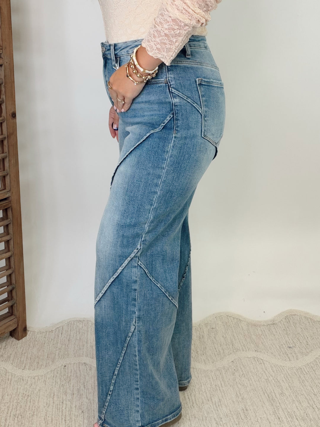 Seamed Street Straight Jeans