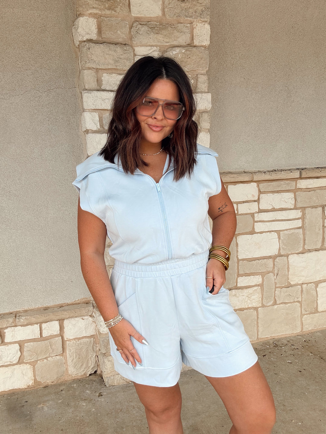 Cool Girl Zip Romper