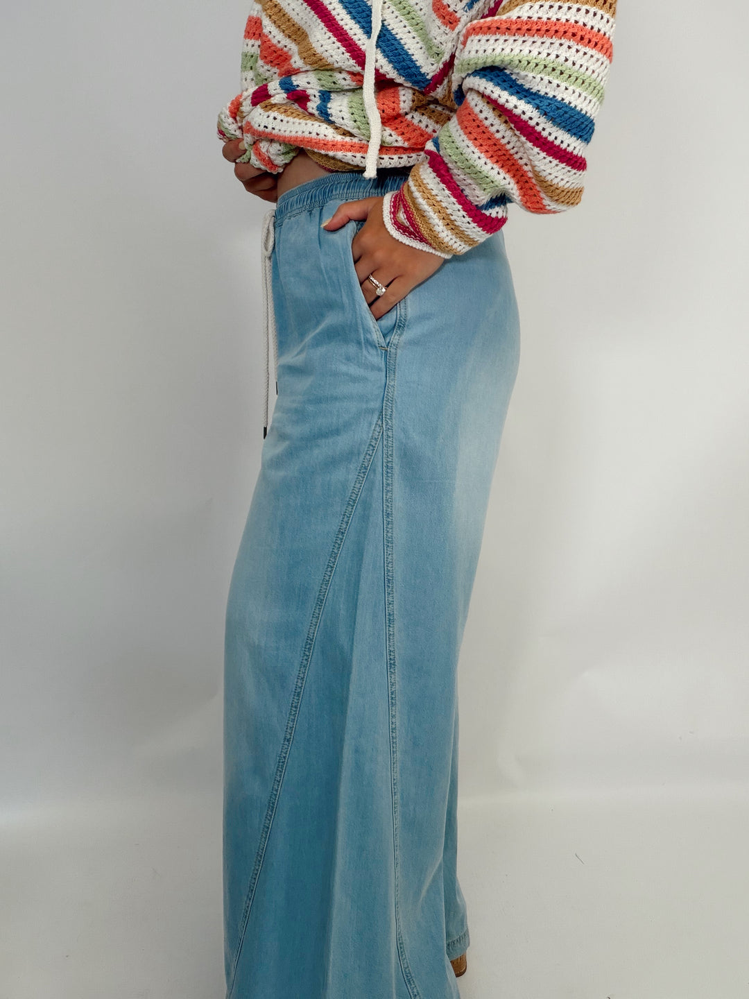 The Erica Drawstring Wide Leg Pant