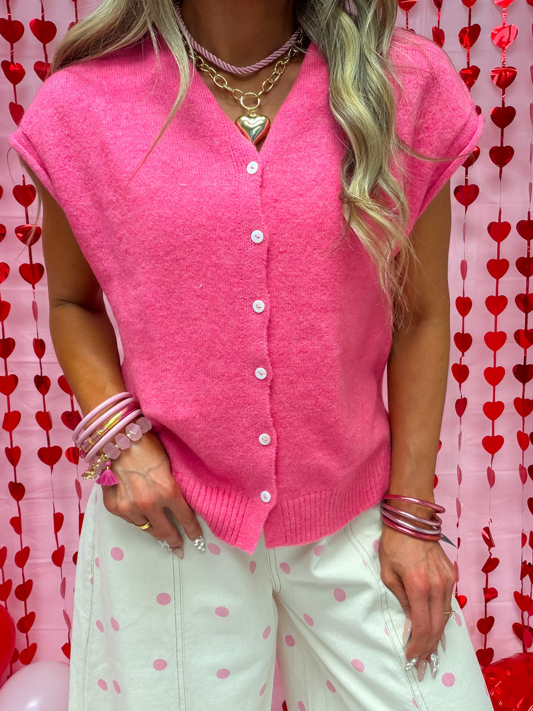 Best of All Button Sweater Vest